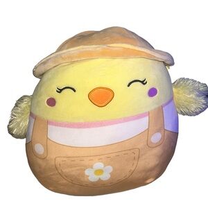 Squishmallows Aimee the Chick in Overalls 11" Stuffed Plush